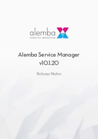 Alemba Service Manager v10.1.20 release notes cover