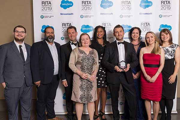 The Hiscox and Alemba teams at the Real IT Awards ceremony