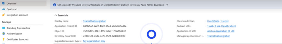 Copy Client ID screenshot